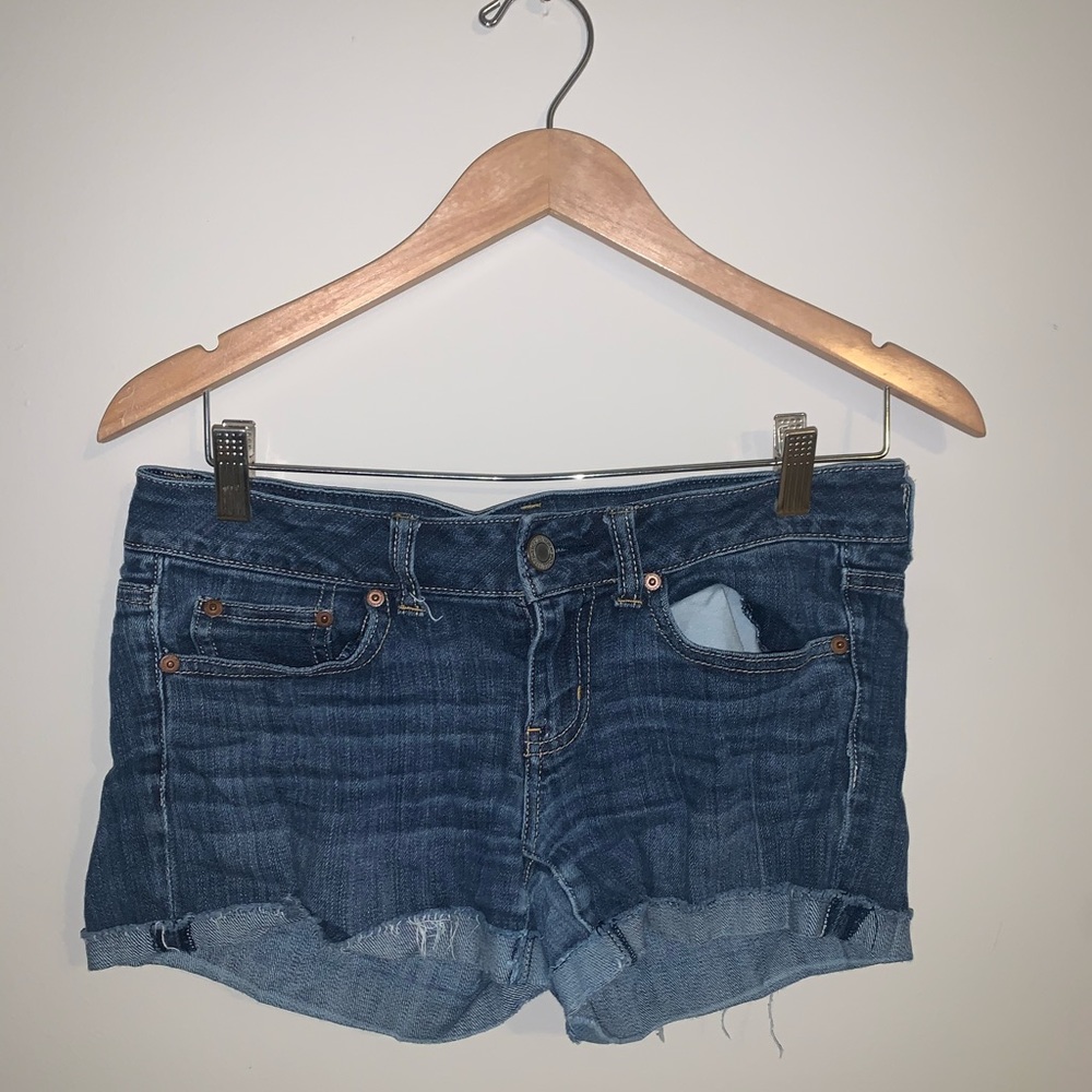 American Eagle Distressed Jean Shorts